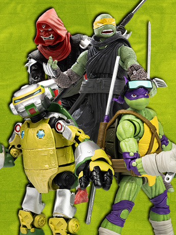 Image of Teenage Mutant Ninja Turtles BST AXN Action Figures