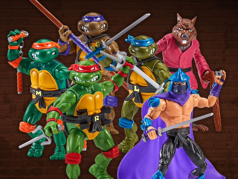 Image of Playmates Teenage Mutant Ninja Turtles Action Figures!