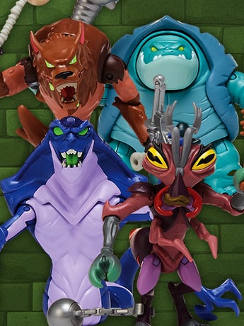 Image of Playmates Teenage Mutant Ninja Turtles Action Figures!