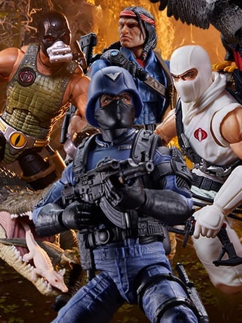 Image of G.I. Joe Classified Series Cobra Officer, Croc Master & Fiona, Storm Shadow & Spirit Iron-Knife