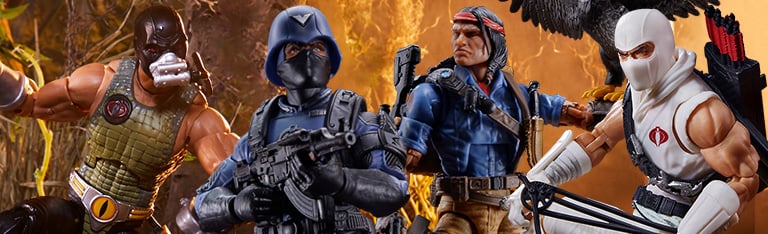 G.I. Joe Classified Series Cobra Officer, Croc Master & Fiona, Storm Shadow & Spirit Iron-Knife