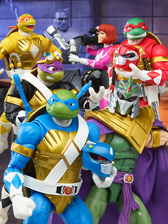 Image of Power Rangers x TMNT Action Figures