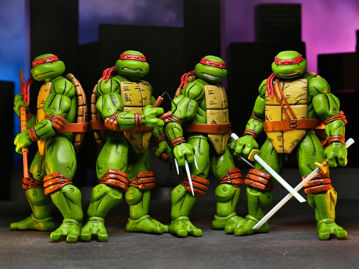 Image of NECA Teenage Mutant Ninja Turtles (Mirage Comics) Action Figures