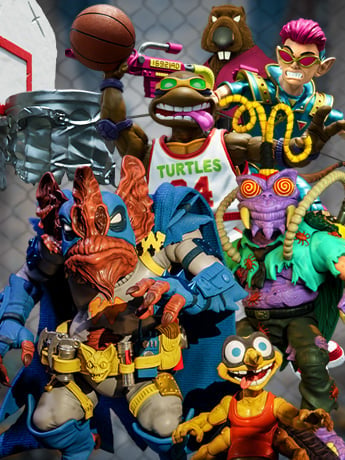 TMNT Ultimates! Wave 9 Slam Dunkin’ Don, Scumbug, Splinter, Zak, Wingnut & Screwloose