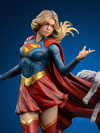 Image of Supergirl (2026) Supergirl & Krypto 1/10 Art Scale Statue & More!