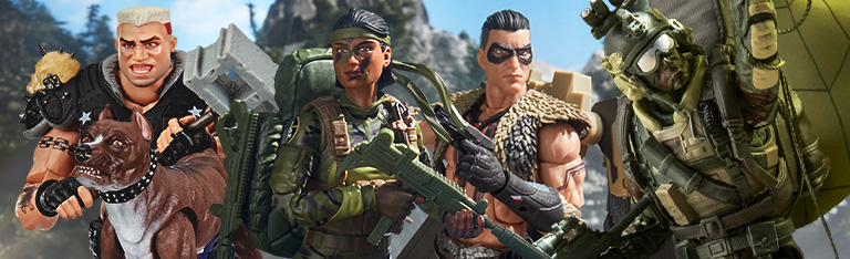 G.I. Joe Classified Series Dreadnok Road Pig & Pitbull, Raptor, Marine (Sniper) & Pilot Halo Jumper