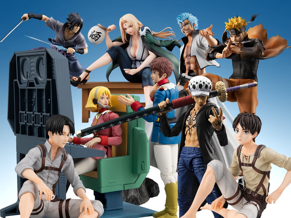 Image of MegaHouse: Gundam, Attack on Titan, One Piece, Naruto, Digimon, Bleach & More!