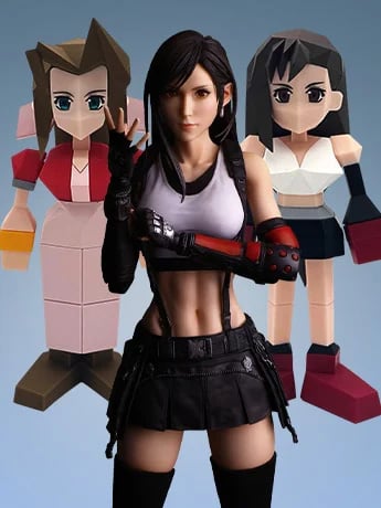 Image of Final Fantasy VII Play Arts Shin Tifa, Polygon Figures & More!