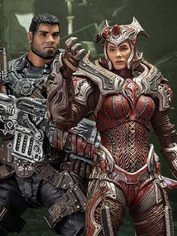 Image of Gears of War Dominic Santiago & Queen Myrrah 1/12 Scale BBTS Exclusive Figures
