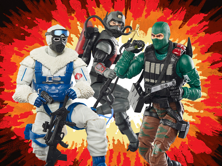 G.I. Joe Classified Series Retro Collection Snow Serpent, Beach Head, Cobra Eel & More!