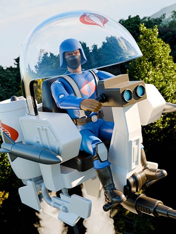 Image of G.I. Joe ReAction+ Cobra Trubble Bubble SDCC 2026 BBTS Exclusive Vehicle with Figure & More!