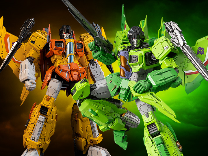 Transformers MDLX Articulated Figure Series Sunstorm & Acid Storm BBTS 25th Anniversary Exclusives
