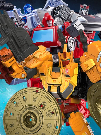 Image of Transformers: Age of the Primes Titan, Commander, Leader, Voyager and Deluxe Class Figures