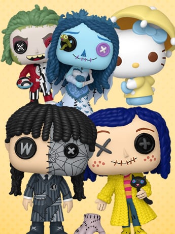 Image of Funko Pop! Hello Kitty, Wednesday, Coraline, Corpse Bride, Beetlejuice & More!
