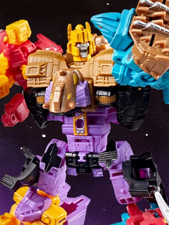 Image of Transformers: Age of the Primes Decepticon Monstructor Combiner & More!