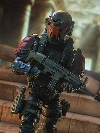 Operation: Monster Force Season 01 Delta Red Nocturnal Operations Trooper 1/12 Scale Action Figure