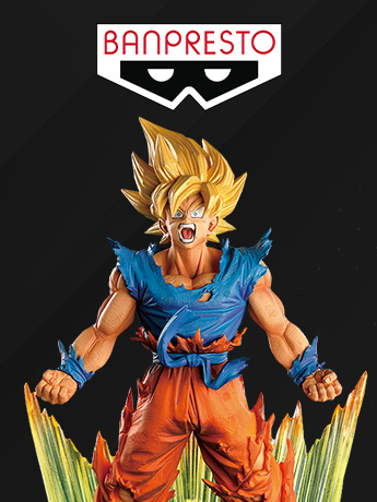 Banpresto logo and figure
