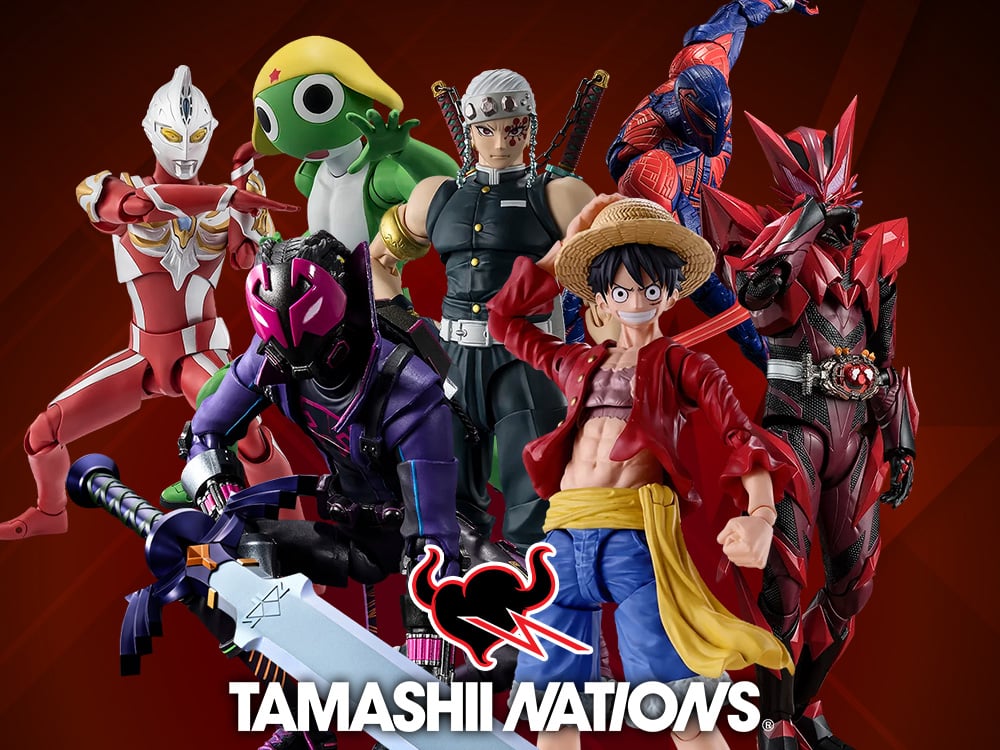 Tamashii Nations: Marvel, One Piece, Legend of Zelda, Demon Slayer, Sgt. Frog, Kamen Rider & More!