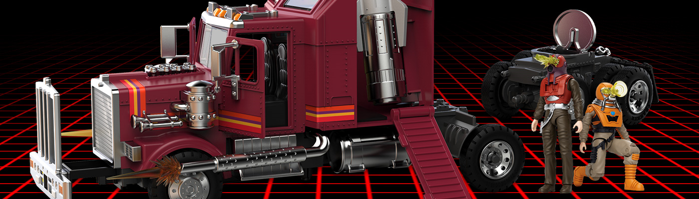 M.A.S.K. Mobile Defense Unit Vehicle with Matt Tracker & Bruce Sato Action Figures