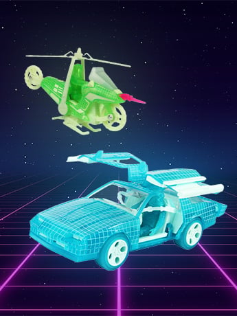 M.A.S.K. Hologram Edition SDCC 2026 Exclusive Vehicle & Action Figure Sets