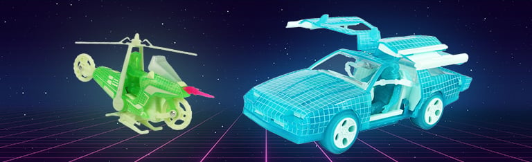 M.A.S.K. Hologram Edition SDCC 2026 Exclusive Vehicle & Action Figure Sets