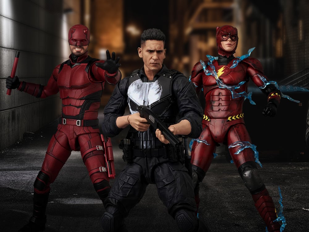 MAFEX: Punisher, Daredevil, The Flash & More!