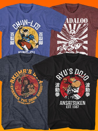 Image of T-Shirts: Street Fighter & More!