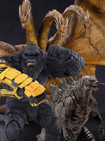 Image of Hiya Toys Godzilla, Kong, King Ghidorah & More!