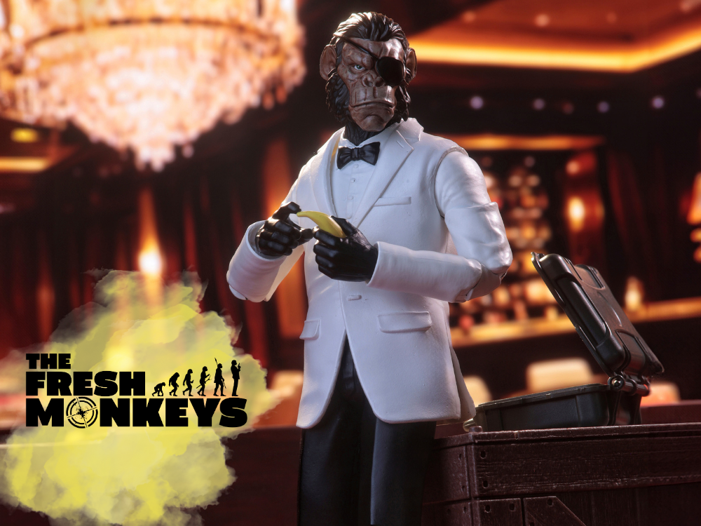 The Fresh Monkeys in the Dead Man's Deal Agent Carter (Codename: The Phantom) 1/12 Scale BBTS 25th A
