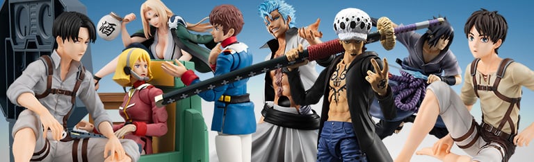 Image of MegaHouse: Gundam, Attack on Titan, One Piece, Naruto, Digimon, Bleach & More!