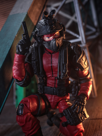 Soldiers of Fortune Close Combat Operative (Red/Black) 1/12 Scale BBTS 25th Anniversary Exclusive Action Figure