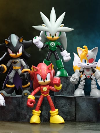 Image of Jakks: DC Comics x Sonic the Hedgehog Figures!