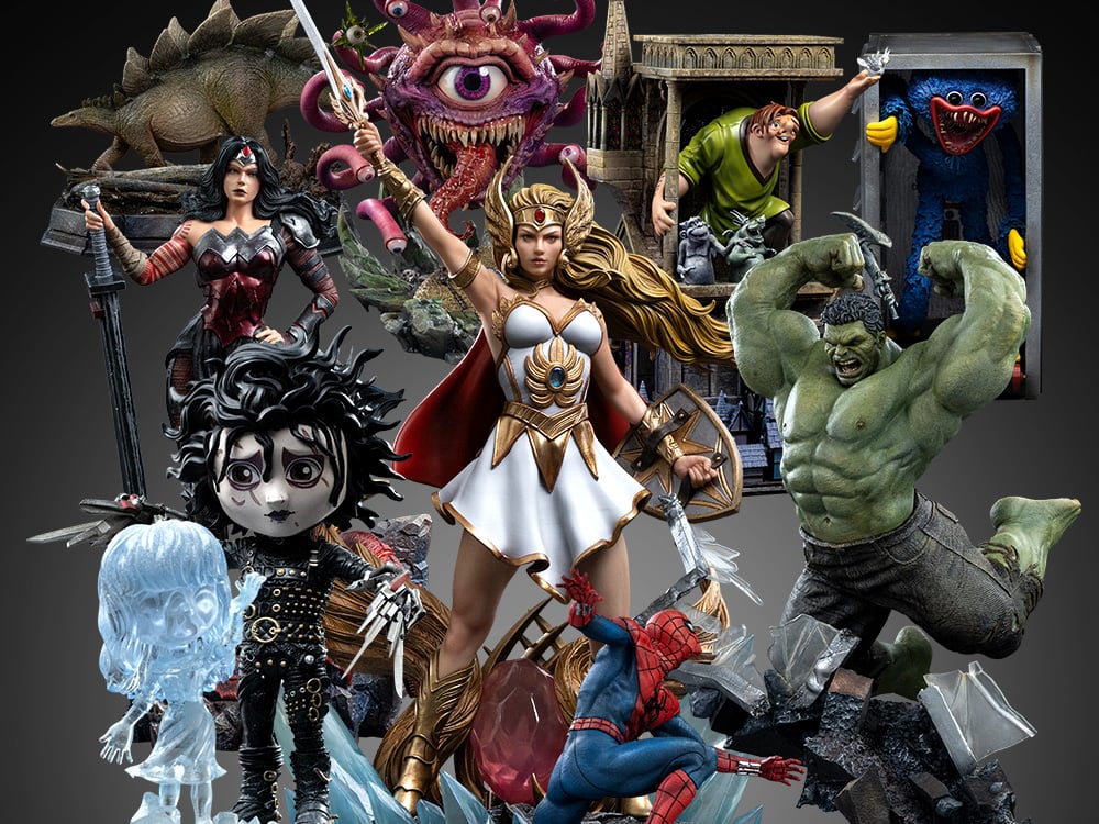 Image of Iron Studios New Releases! MOTU, DC, Jurassic Park, Poppy Playtime, D&D, Disney & More!