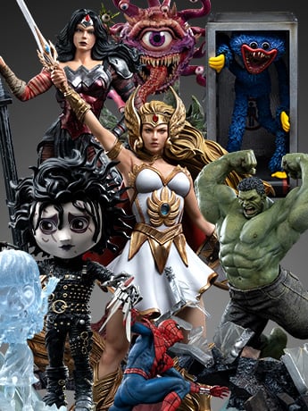 Image of Iron Studios New Releases! MOTU, DC, Jurassic Park, Poppy Playtime, D&D, Disney & More!