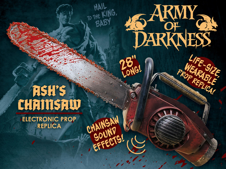 Image of Army of Darkness Ash's Chainsaw Electronic Prop Replica