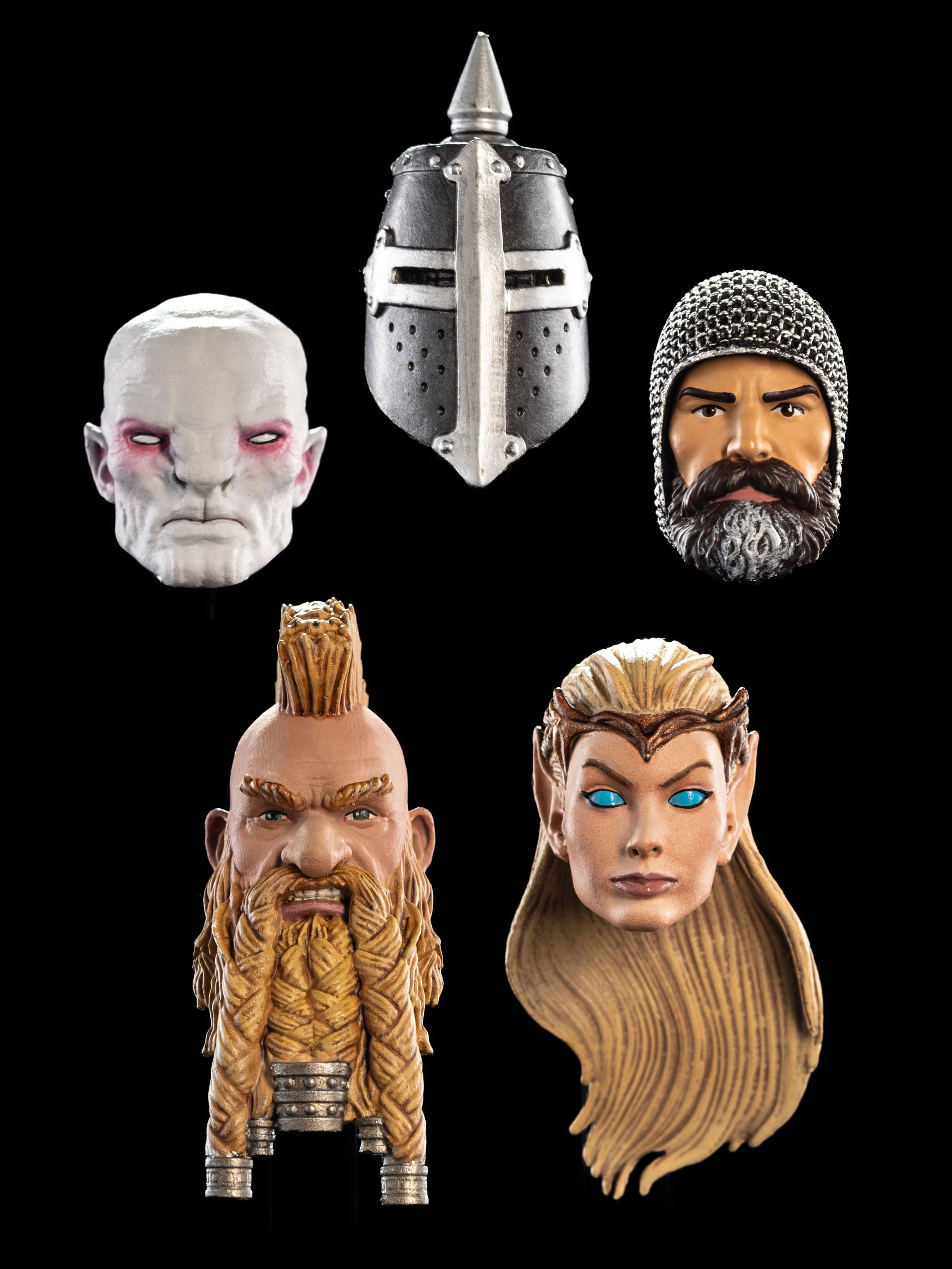 Mythic Legions: The Roleplaying Game Set of 5 Heads Pack