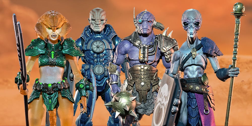 Cosmic Legions Hvalkatar: Book Two, Gravenight Action Figures