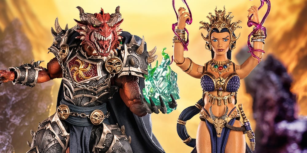 Arkhan the Cruel & Aksana the Inquisitor Figures