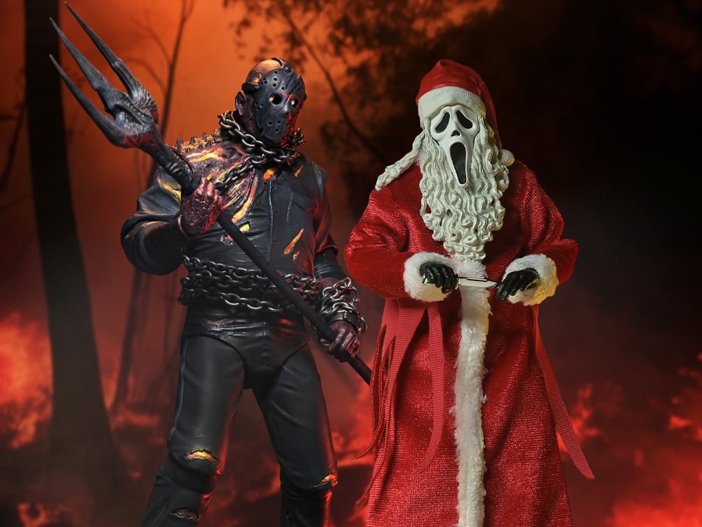 NECA Ultimate Savini Jason & Ghost Face (Santa's Slay) Action Figures