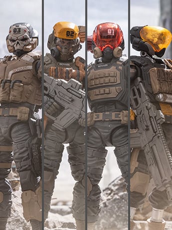 Image of Acid Rain World: Novark 1/12 Scale Action Figures & Vehicles