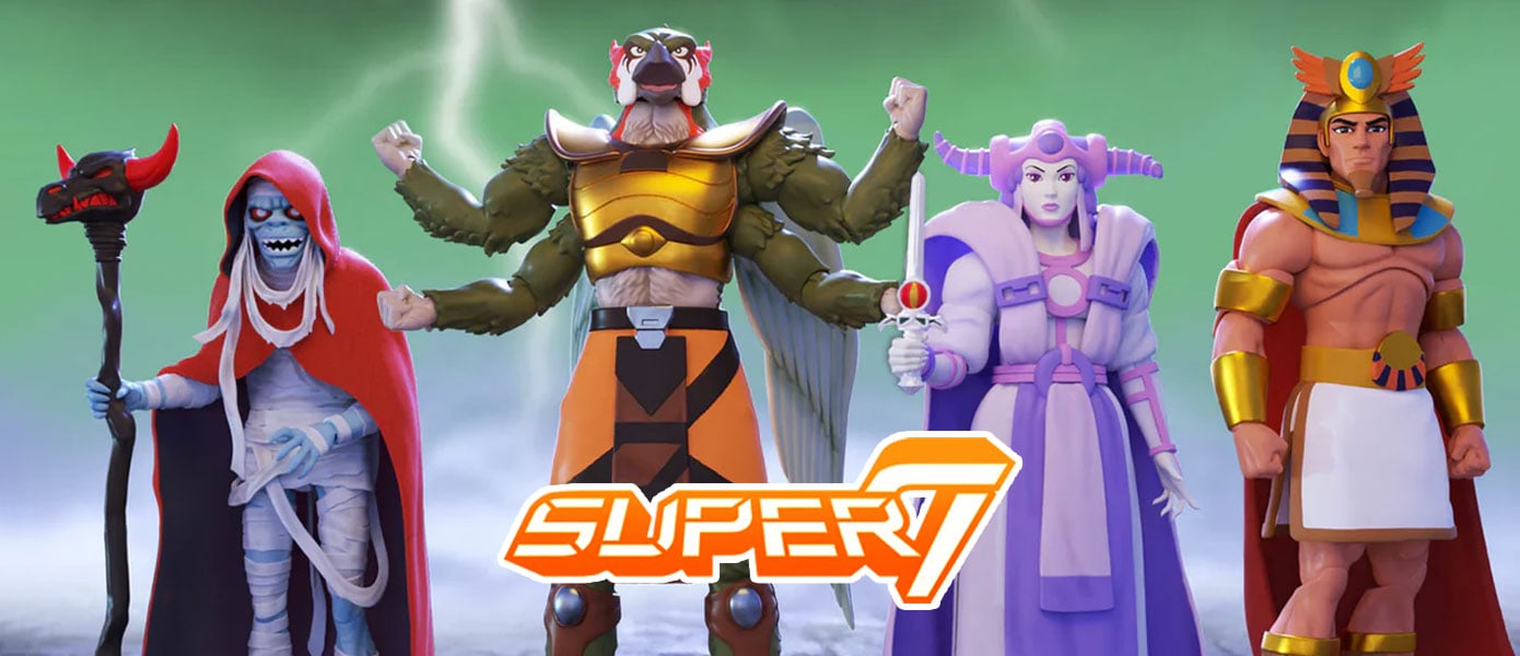 Super7 Logo and ThunderCats Action Figures