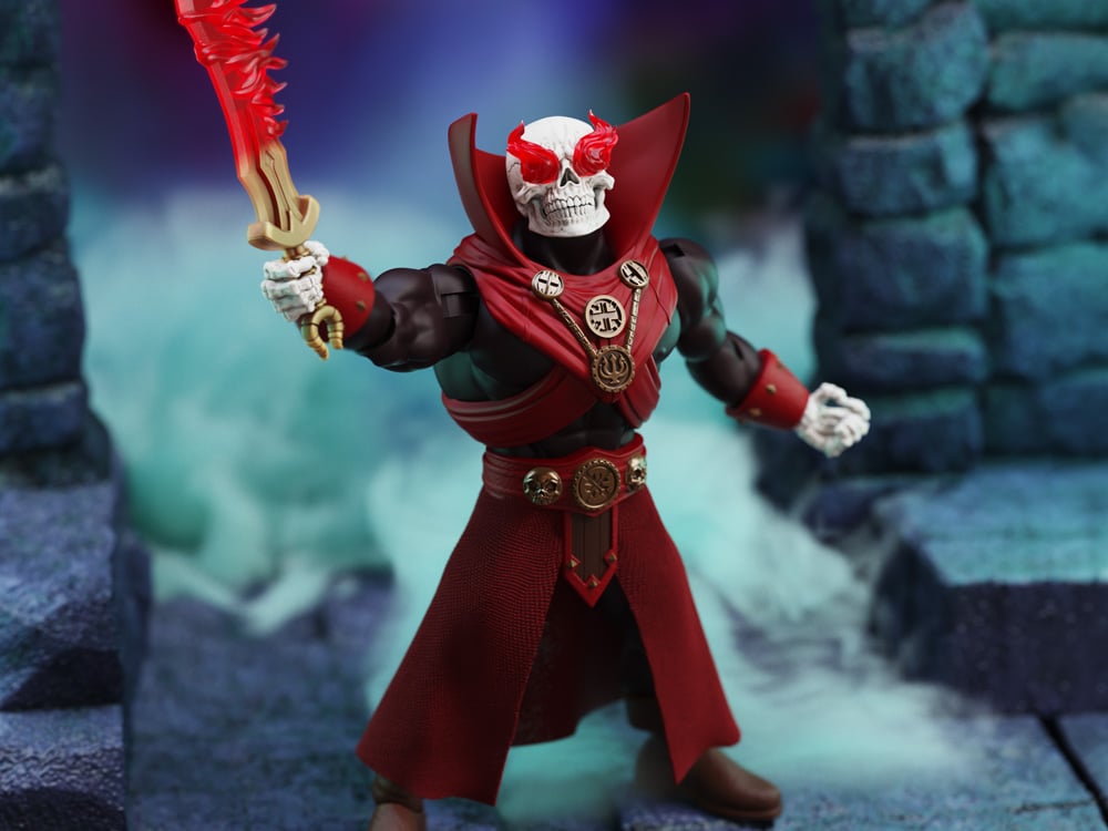 Image of Kull: Delcardes' Cat Immortal Champions Thulsa Doom- Undead Sorcerer Action Figure