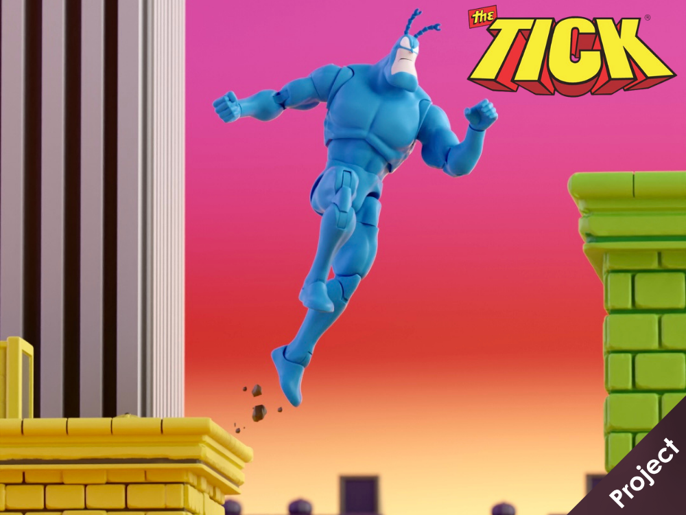 The Tick Longbox Heroes Prestige The Tick 1/12 Scale Action Figure