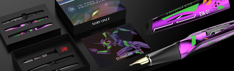Image of Neon Genesis Evangelion 30th Anniversary EVA-01 (Americas Edition) Limited Edition Premium Fountain Pen