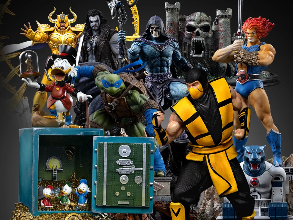Image of Iron Studios New Releases! Mortal Kombat, MOTU, ThunderCats, TMNT, Saint Seiya, DuckTales & More!