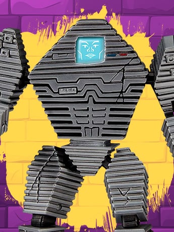 Image of Teenage Mutant Ninja Turtles: Mutant Mayhem Chrome Dome Radical Robot Action Figure
