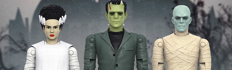 Image of Universal Monsters ReAction+ Action Figures