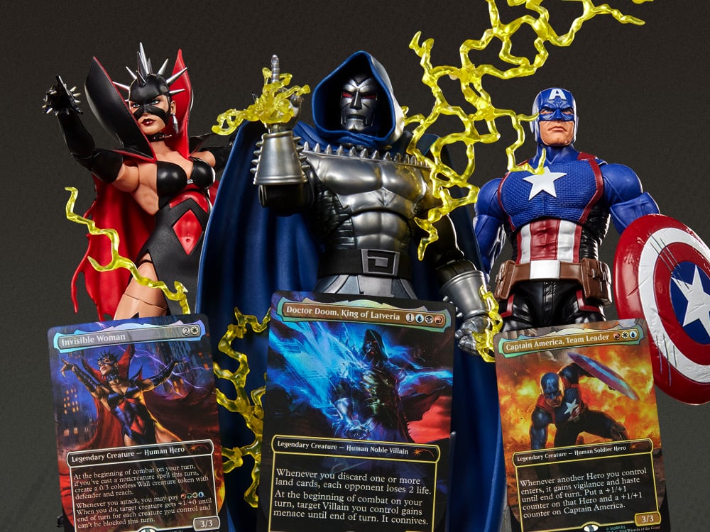 Image of Marvel Legends Action Figures with Exclusive Magic: The Gathering Card & More!