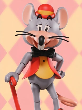 Image of Chuck E. Cheese 50th Anniversary 1/12 Scale Limited Edition Action Figures