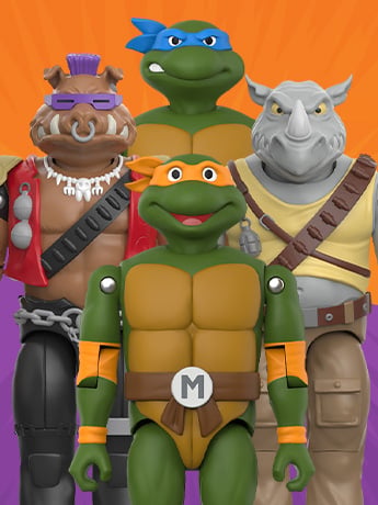Teenage Mutant Ninja Turtles ReAction+ Action Figures